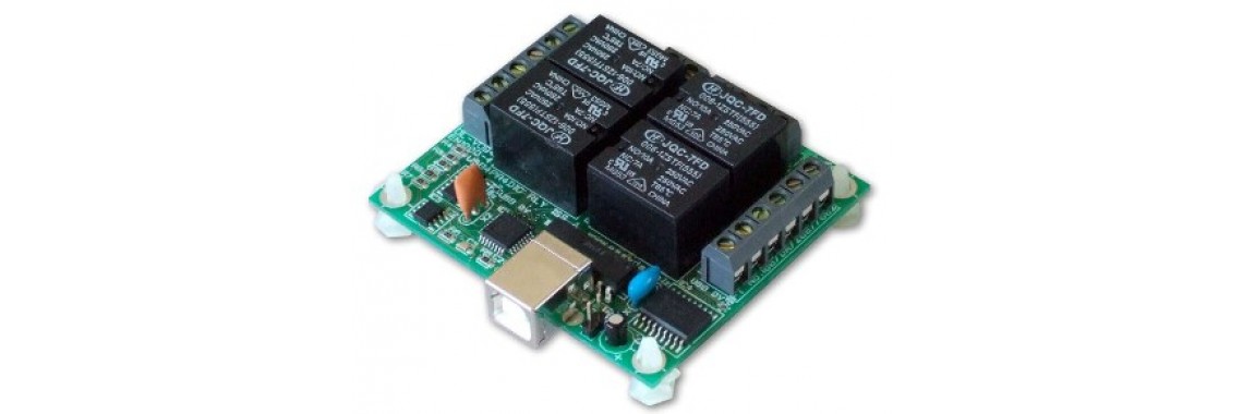 USB 4-channel Relay card